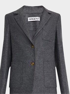 ARGENT Women's Gray Weekend Blazer